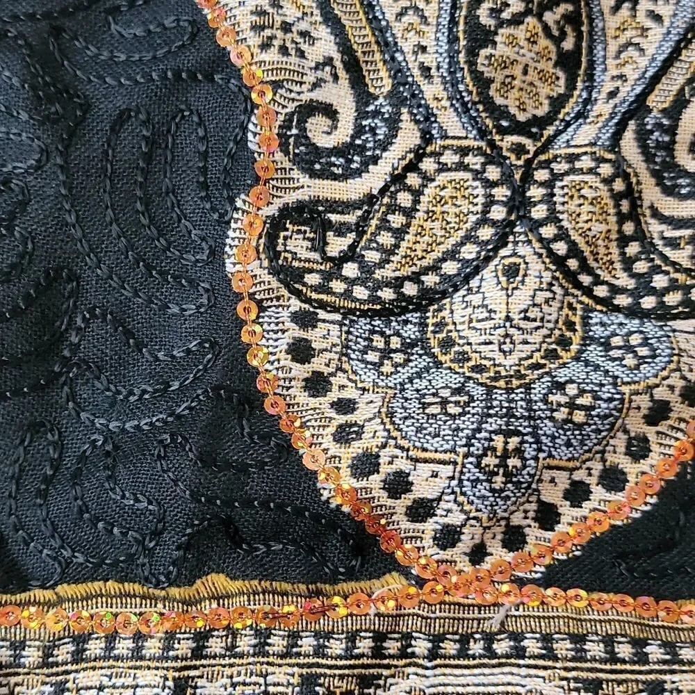 BOHO EMBELLISHED SCARF WRAP